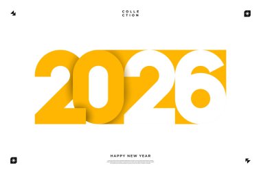 Canlı ve modern bir tasarım 2026 yılını dinamik renk kombinasyonlarıyla sergiliyor.