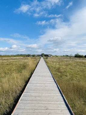 Kırsal bölgedeki tahta köprü.