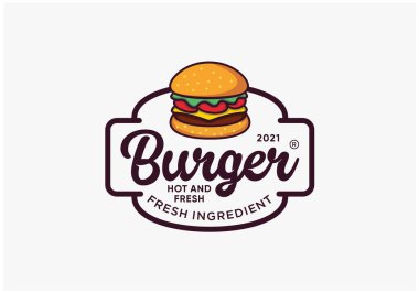 Hamburger rozeti, amblem, pul logosu tasarımı...