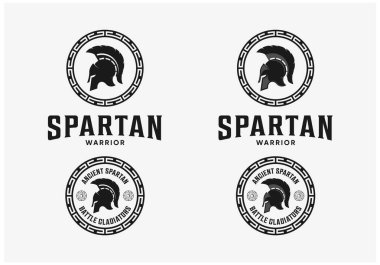 Antika Sparta rozet logosu