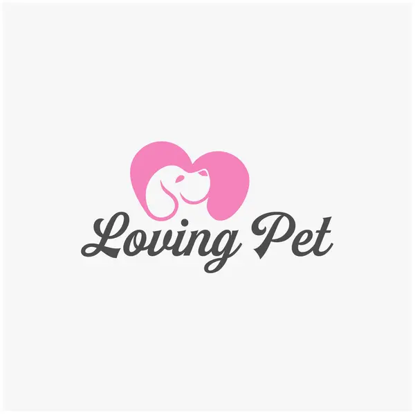 stock vector pet love store, home, shop logo vector illustration