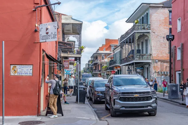 stock image New Orleans, Louisiana, USA. November 4, 2022. A street scene on a beautiful day in the French Quarter.