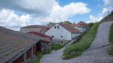 Norveç 'in Halden kentindeki Fredriksten Kalesi..