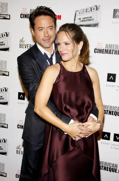 Robert Downey Και Susan Downey Στο 25Ο Αμερικανικό Βραβείο Κινηματογράφου — Φωτογραφία Αρχείου