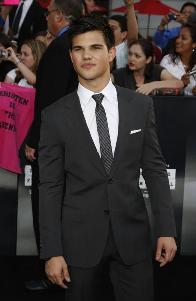 Schauspieler Taylor Lautner Bei Der Premiere Von Twilight Saga Eclipse — Stockfoto