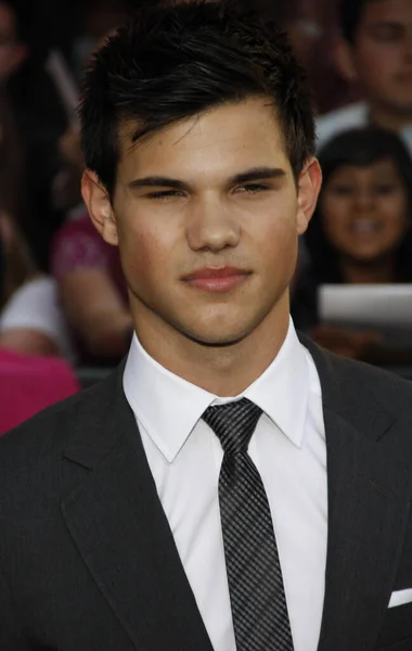 Ηθοποιός Taylor Lautner Στην Πρεμιέρα Του Twilight Saga Eclipse Στο — Φωτογραφία Αρχείου