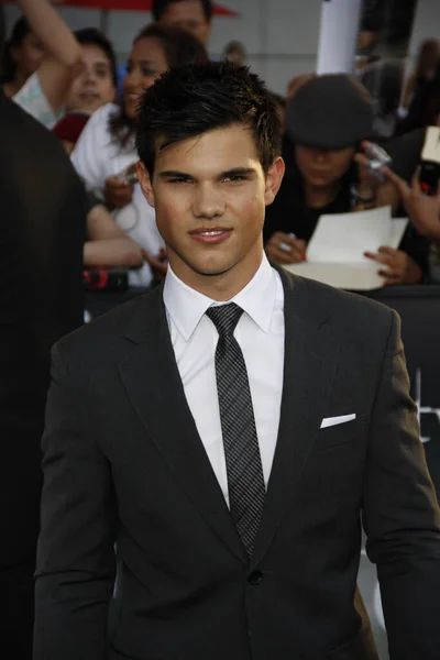 Skådespelaren Taylor Lautner Los Angeles Premiär Twilight Saga Eclipse Som — Stockfoto