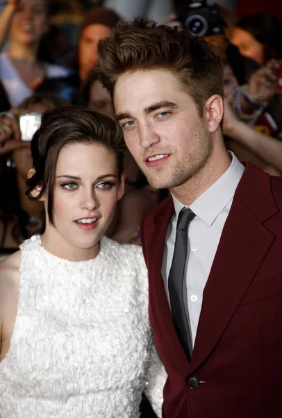 Kristen Stewart Robert Pattinson Estreno Los Ángeles Twilight Saga Eclipse — Foto de Stock