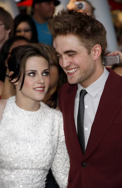 Kristen Stewart Robert Pattinson Estreno Los Ángeles Twilight Saga Eclipse — Foto de Stock