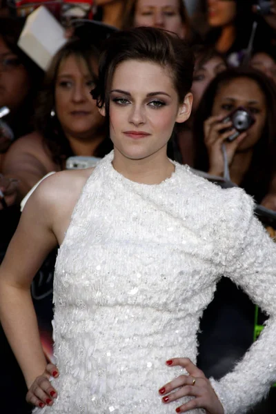 Aktorka Kristen Stewart Premierze Filmu Twilight Saga Eclipse Który Odbył — Zdjęcie stockowe