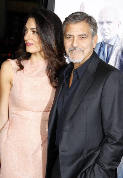 Amal Clooney Och George Clooney Premiären Our Brand Crisis Tcl — Stockfoto