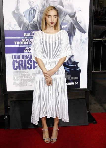 Zoe Kazan Los Angeles Premiere Our Brand Crisis Held Tcl — Stock Photo, Image