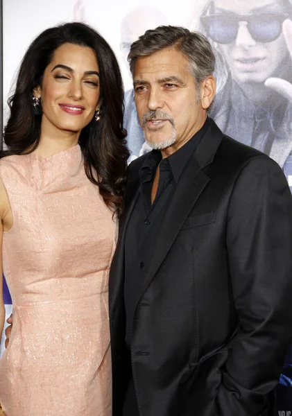 Amal Clooney George Clooney Ekim 2015 Abd Nin Los Angeles — Stok fotoğraf