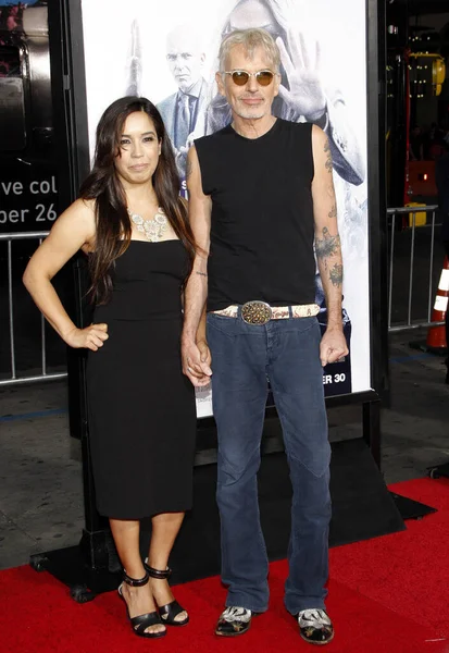 stock image Billy Bob Thornton and Connie Angland at the Los Angeles premiere of 'Our Brand Is Crisis' held at the TCL Chinese Theater in Los Angeles, USA on October 26, 2015. 