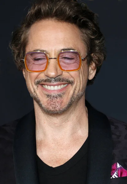 Robert Downey Premierje Disney Marvel Avengers Végtelen Háború Tartott Capitan — Stock Fotó
