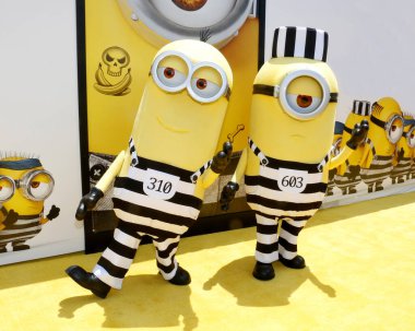 Kölelerinin dünya premiere ' bana 3' 24 Haziran 2017 üzerinde Los Angeles, ABD tapınak Toplantı salonunda düzenlenen Despicable.