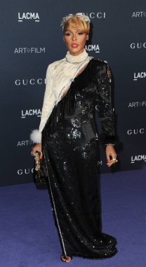 LACMA Sanat ve Film Galasında Janelle Monae 5 Kasım 2022 tarihinde Los Angeles 'taki Los Angeles İlçe Sanat Müzesi' nde Gucci tarafından sunuldu..