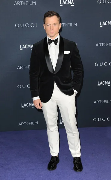 Taron Egerton Στο Lacma Art Film Gala Παρουσιάζεται Από Gucci — Φωτογραφία Αρχείου