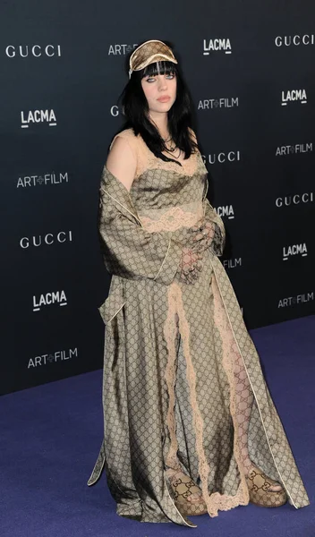 Billie Eilish Lacma Art Film Gala Apresentado Por Gucci Realizado Imagem De Stock