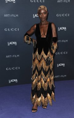 LACMA Sanat + Film Galasında Jodie Turner-Smith 5 Kasım 2022 'de Los Angeles' taki Los Angeles County Sanat Müzesi 'nde Gucci tarafından sunuldu..
