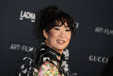 Sandra Oh LACMA Sanat ve Film Galasında 5 Kasım 2022 'de Los Angeles İlçe Sanat Müzesi' nde Gucci tarafından sunuldu..