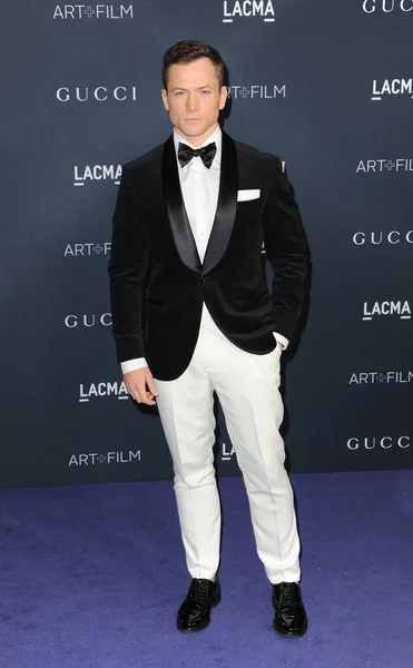 Taron Egerton Στο Lacma Art Film Gala Παρουσιάζεται Από Gucci — Φωτογραφία Αρχείου