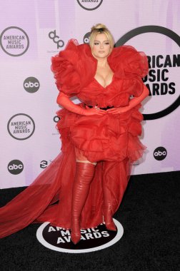Bebe Rexha at the 2022 American Music Awards held at the Microsoft Theater in Los Angeles, USA on November 20, 2022.