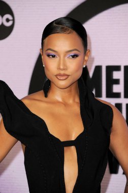 Karrueche Tran, 20 Kasım 2022 'de ABD' nin Los Angeles kentindeki Microsoft Tiyatrosu 'nda düzenlenen 2022 Amerikan Müzik Ödülleri' nde.