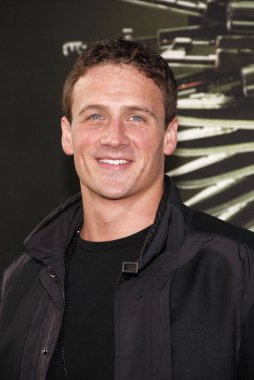 Ryan Lochte, 15 Ağustos 2012 'de Hollywood, ABD' deki Grauman 'ın Çin Tiyatrosu' nda düzenlenen 