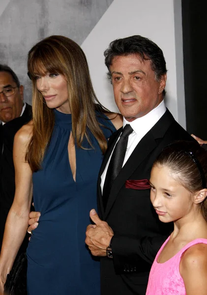 Sylvester Stallone Jennifer Flavin Fiica Scarlet Premiera Din Los Angeles — Fotografie, imagine de stoc