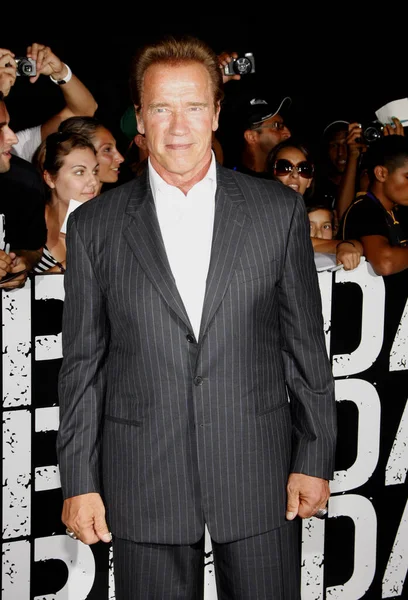 Arnold Schwarzenegger Estréia Los Angeles Expendables Realizada Grauman Chinese Theatre — Fotografia de Stock