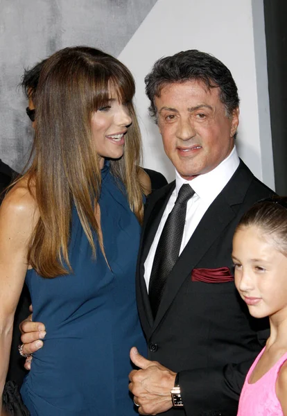 Sylvester Stallone Jennifer Flavin Kızı Scarlet Ağustos 2012 Hollywood Abd — Stok fotoğraf