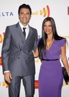 Gilles Marini and Carole Marini at the 23rd Annual GLAAD Media Awards held at the Westin Bonaventure Hotel in Los Angeles, USA on April 21, 2012.