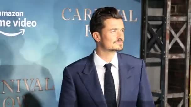 Orlando Bloom Première Amazon Carnival Row Tcl Chinese Theatre Hollywood — Video