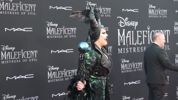 Nina West World Premiere Disney Maleficent Mistress Evil Held Capitan — Stock Video