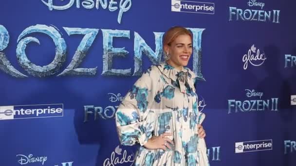 Busy Philipps World Premiere Disney Frozen Held Dolby Theatre Hollywood — Stockvideo