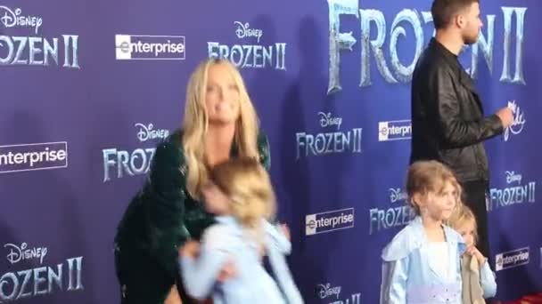 Molly Sims World Premiere Disney Frozen Held Dolby Theatre Hollywood — Stock videók