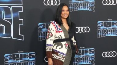 Garcelle Beauvais at the Los Angeles premiere of 'Spies In Disguise' held at the El Capitan Theatre in Hollywood, USA on December 4, 2019.