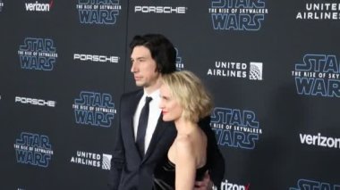 Joanne Tucker ve Adam Driver, Disney 'in Yıldız Savaşları' nın dünya prömiyerinde 16 Aralık 2019 'da Hollywood' daki Dolby Tiyatrosu 'nda düzenlendi..