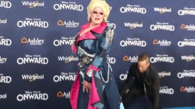 Nina West at the World premiere of Disney And Pixar's 'Onward' held at the El Capitan Theatre in Hollywood, USA on February 18, 2020.
