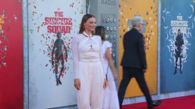 Margot Robbie, 2 Ağustos 2021 'de ABD' nin Westwood kentindeki Regency Village Theatre 'da düzenlenen' İntihar Ekibi 'nin Los Angeles galasında.
