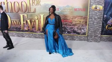 Victoria Richards at the Los Angeles premiere of Netflix's 'The School For Good And Evil' held at the Regency Village Theatre in Hollywood, USA on October 18, 2022.