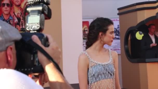 Margaret Qualley Lors Première Los Angeles Once Time Hollywood Tcl — Video
