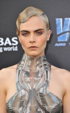 Cara Delevingne at the World premiere of 'Valerian And The City Of A Thousand Planets' held at the TCL Chinese Theatre in Hollywood, USA on July 17, 2017.