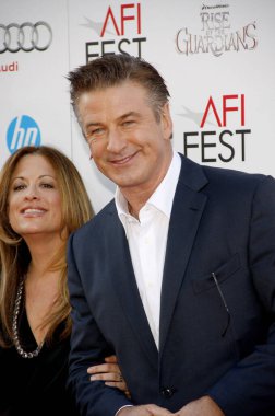 Christina Steinberg and Alec Baldwin at the 2012 AFI FEST Gala Screening of 'Rise Of The Guardians' held at the Grauman's Chinese Theatre in Hollywood, USA on November 4, 2012.