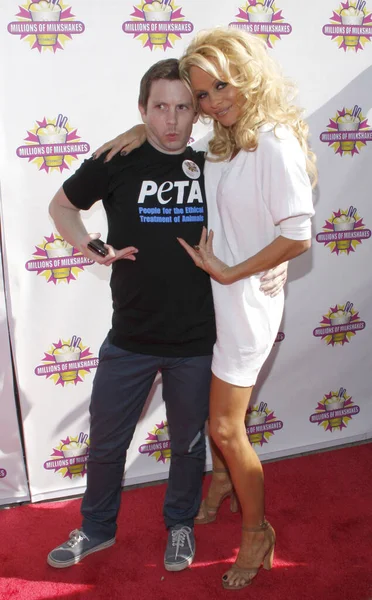 Pamela Anderson Peta Create First All Vegan Shake Held Millions — Stock Photo, Image