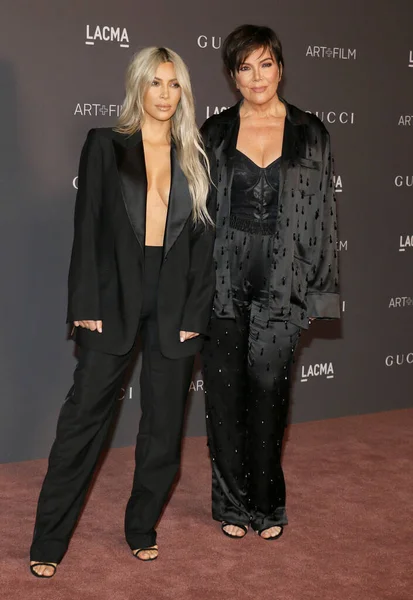 Kim Kardashian Kris Jenner Lacma Art Film Gala 2017 Qui — Photo