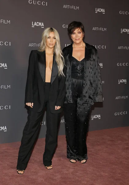 Kim Kardashian Kris Jenner Gala Cine Lacma Art 2017 Celebrada —  Fotos de Stock