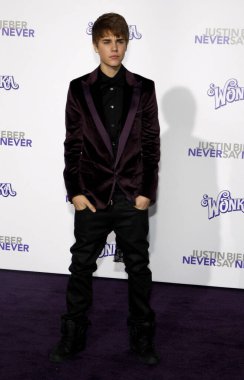 Justin Bieber 'ın Los Angeles galasında 8 Şubat 2011' de Los Angeles Nokia Tiyatrosu 'nda düzenlenen 