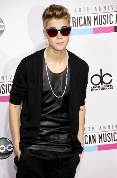 Justin Bieber 40Th Anniversary American Music Awards Celebrado Nokia Theatre — Foto de Stock